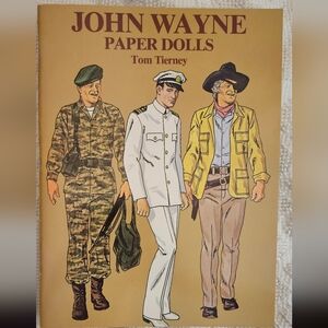 John Wayne Paper Doll Book With Belt Buckle And Deputy Sherrif Pin Badge